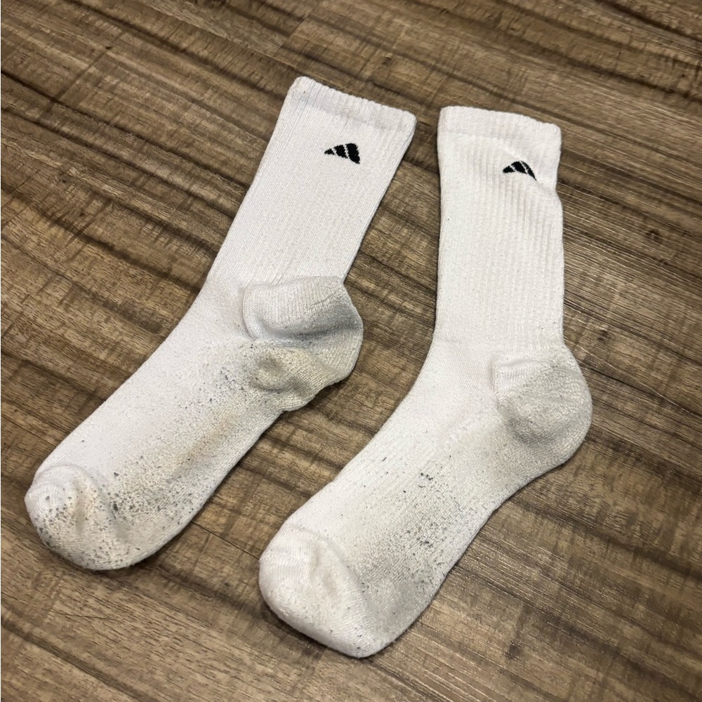 Adidas Athletic Crew Socks Men’s Large White Used